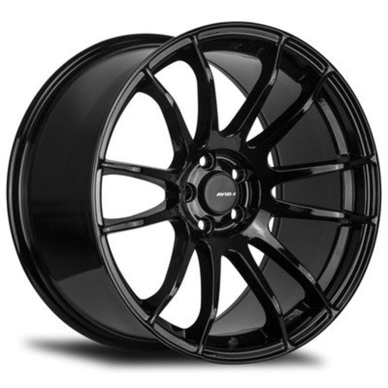 Avid 1 Wheels AV-20 Gloss Black 19×9.5 5×114.3 et35 cb73.1