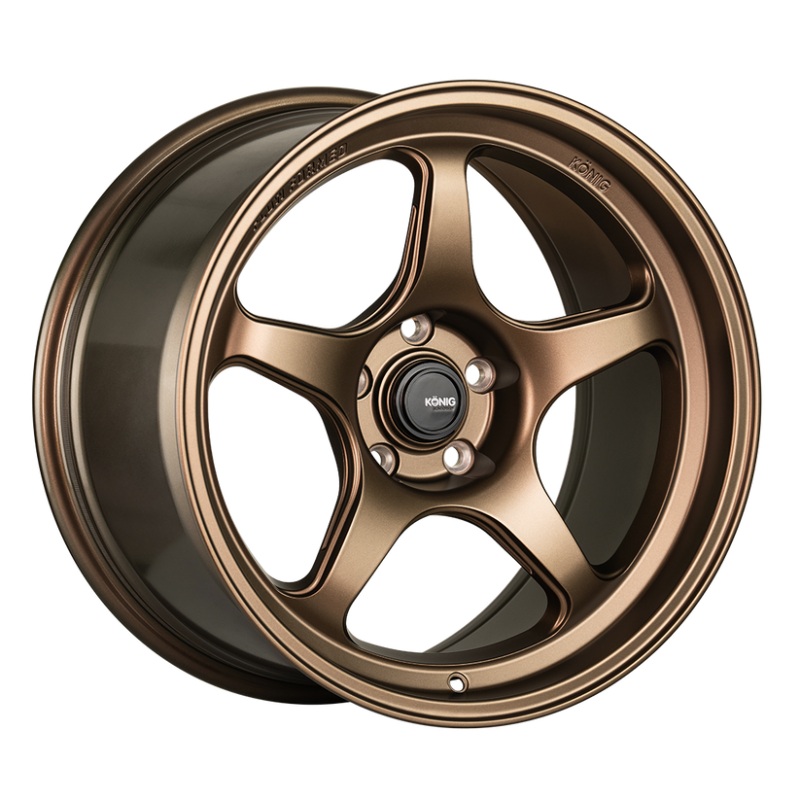 Konig Hyperspec 17×8 4×100 ET40 Matte Bronze Wheel (Knurled Bead)