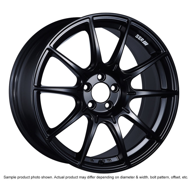 SSR GTX01 17×9 5×114.3 38mm Offset Flat Black Wheel