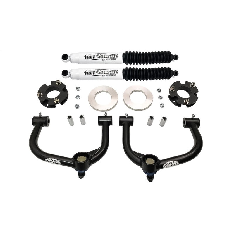 Tuff Country 21-22 Ford F-150 4×4 3in Front Lift Kit w/Ball Joint Upper Control Arms and Shocks