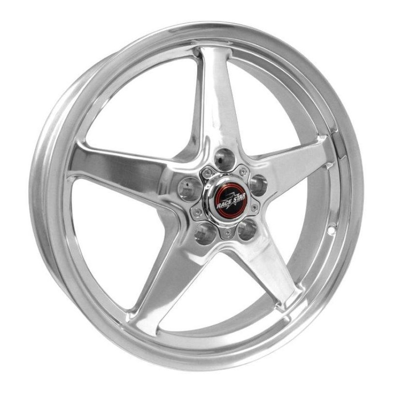 Race Star 92 Drag Star 18×5.00 5×4.75bc 2.00bs Direct Drill Polished Wheel