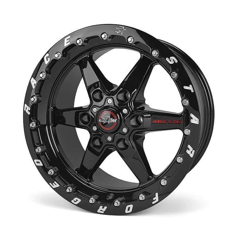 Race Star 93 Truck Star 15×10 6×5.50BC 6.63BS Direct Drill Gloss Black Wheel – Single Bead Lock