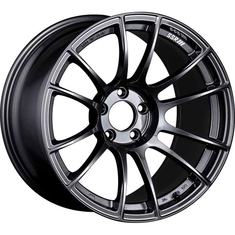 SSR GTX04 18×10.5 5×114.3 15mm Offset Dark Gunmetal Wheel