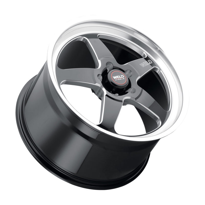 Weld S106 20×9.5 Ventura 6 6×135 ET28 BS6.375 Gloss BLK MIL DIA 87.1