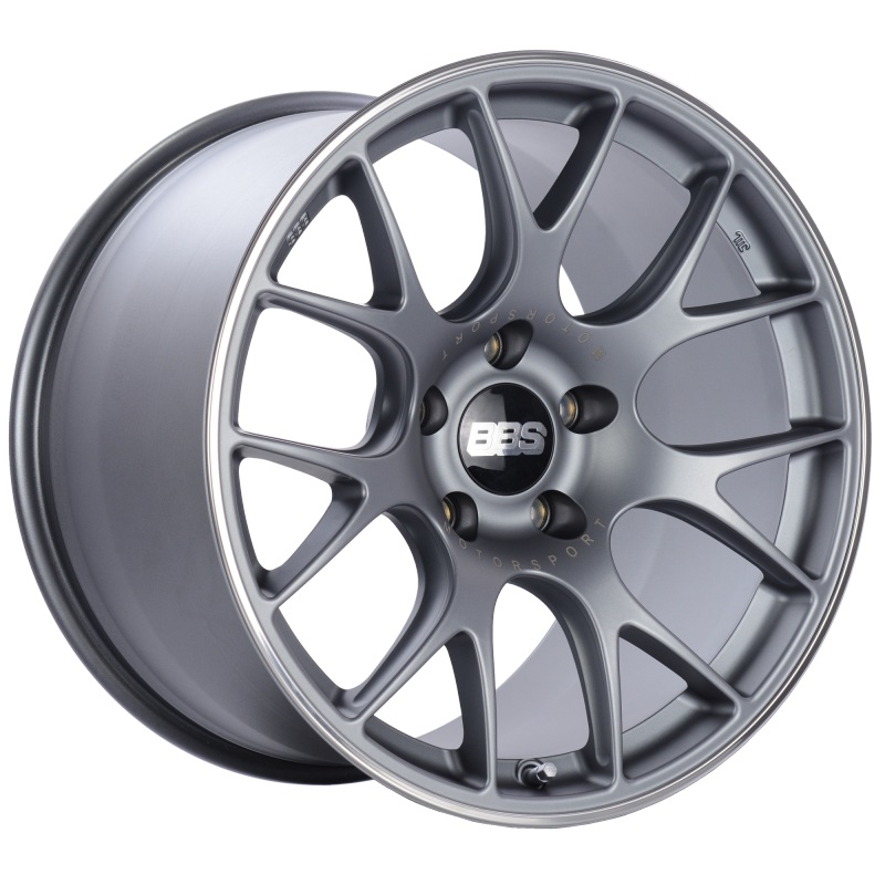 BBS CH-R 19×12 5×130 ET45 CB71.6 Satin Titanium Polished Rim Protector Wheel