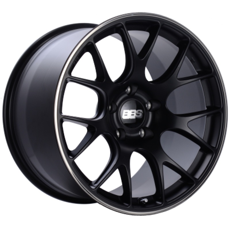 BBS CH-R 20×9 5×112 ET25 CB66.5 Satin Black Polished Rim Protector Wheel