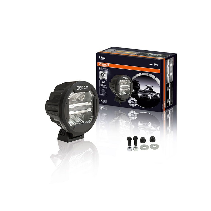 7 Osram LED Light Round MX180-CB Combo Beam and Mounting Kit