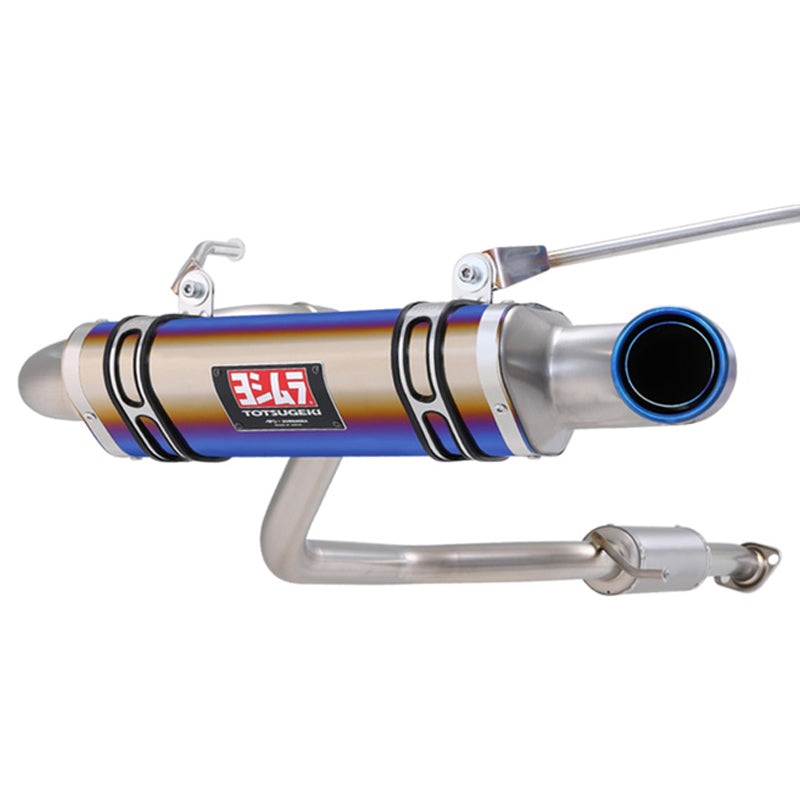 APIO x YOSHIMURA Totsuki R-77J Titanium Cyclone Exhaust System for Suzuki Jimny JB74 Titanium Blue