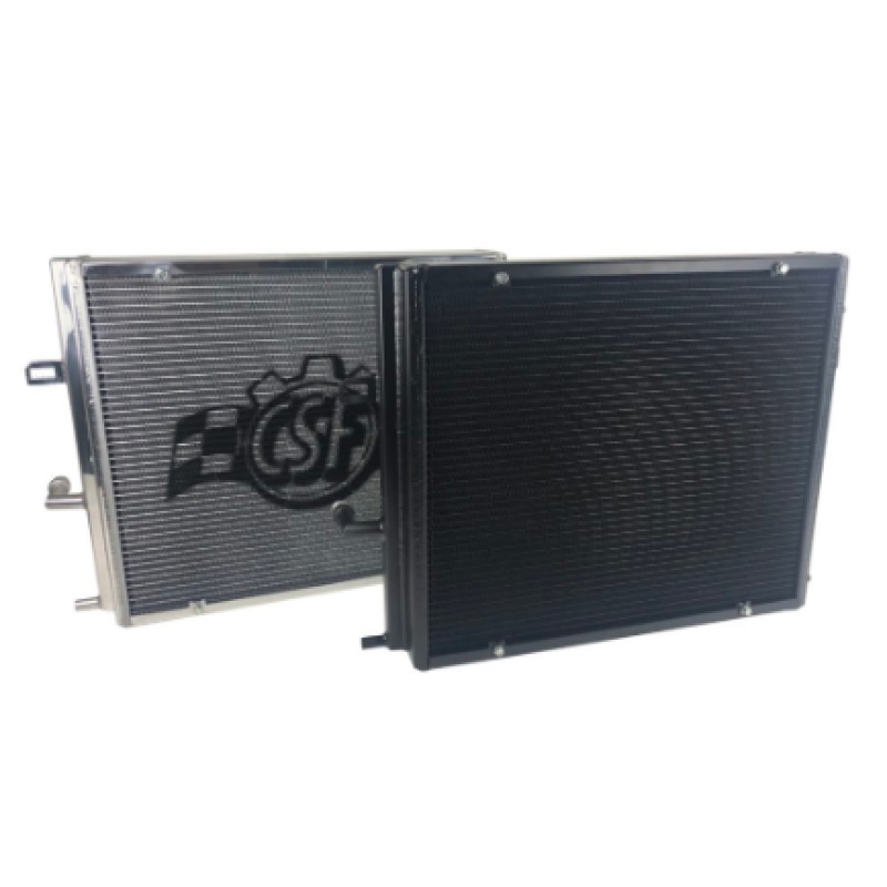 CSF BMW B58/B48 Front Mount Triple-Pass Heat Exchanger w/Rock Guard Black