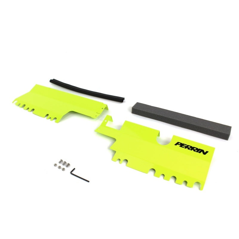 Perrin 15-21 WRX/STI Radiator Shroud (Without OEM Intake Scoop) – Neon Yellow