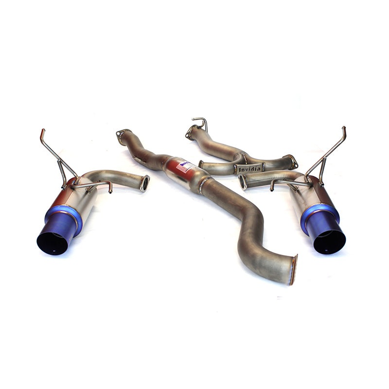 Invidia 80mm N1 G5 Titan Titanium Dual Catback Exhaust For 2008-2014 WRX/STI Sedan