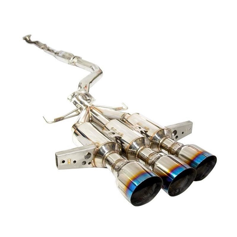 Invidia Gemini R400 Honda Civic Type-R 76mm Full Exhaust Front Pipe Ti Tips