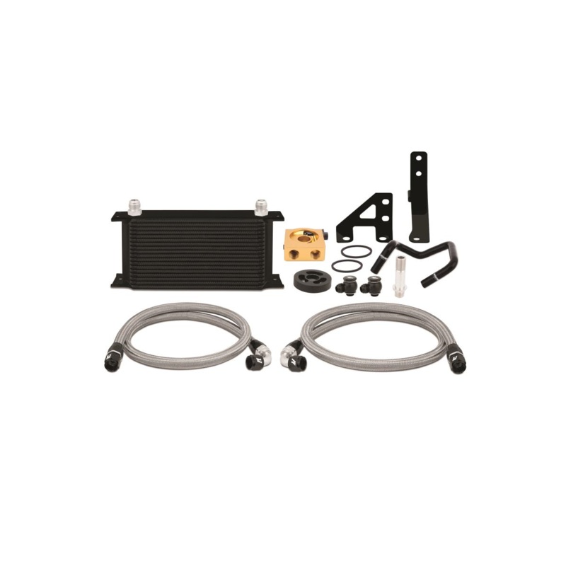 Mishimoto Thermostatic Oil Cooler Kit Black for 2015+ WRX