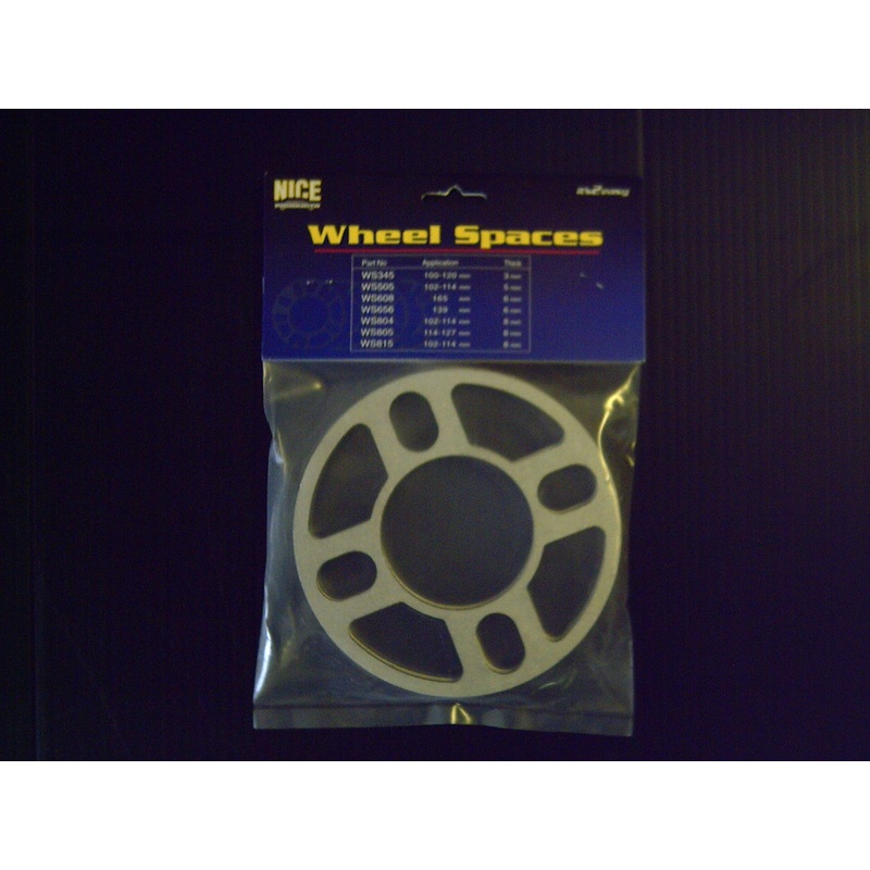 4 STUD PAIR MULTI STUD SLIP ON WHEEL SPACERS ( 5MM )