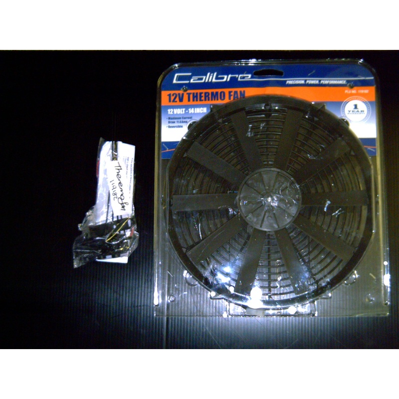 CALIBRE – 14″ = 12V ELECTRIC THERMO FAN .