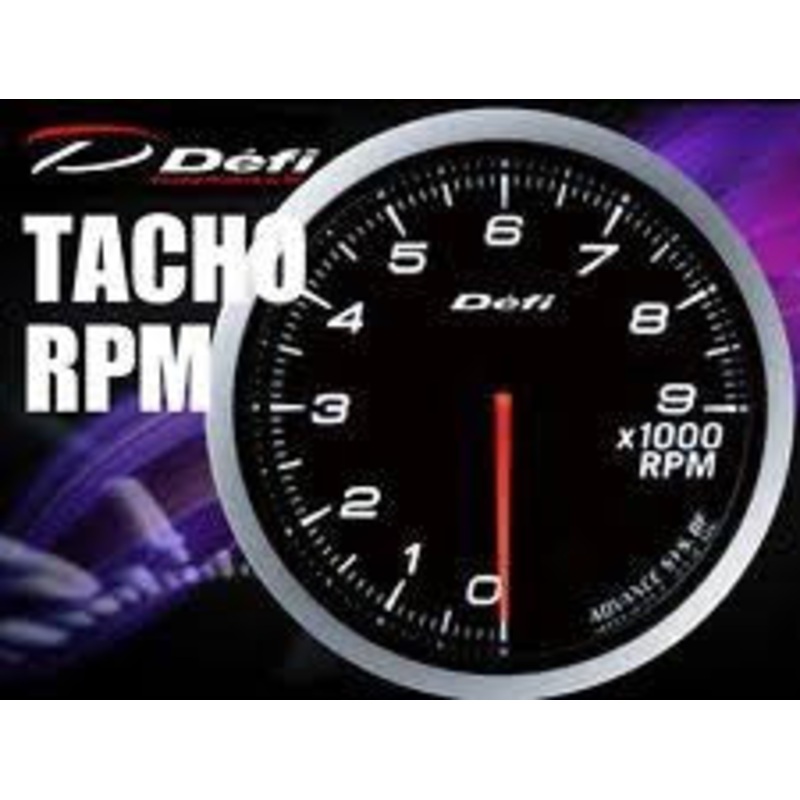 Defi Link Advance Bf Series Tachometer Gauge 9000rpm , 80mm .