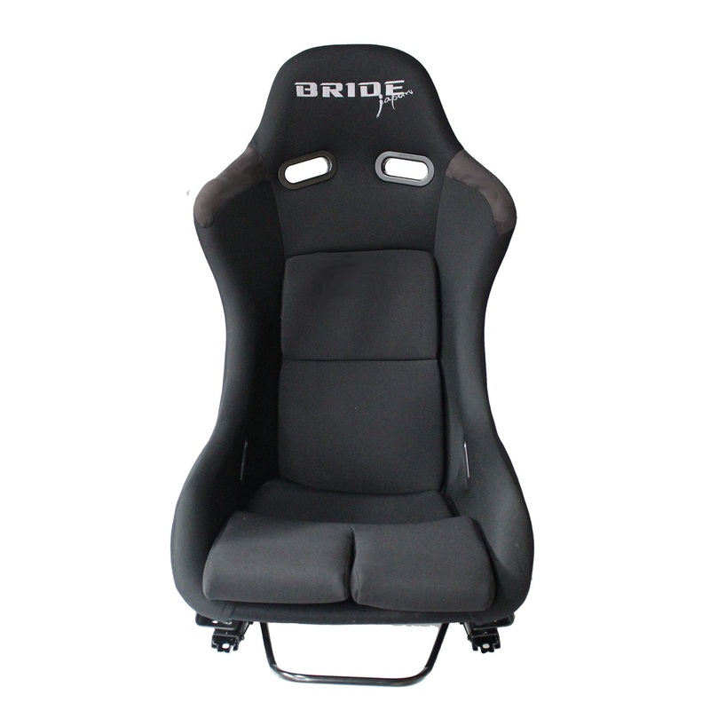 Bride Vios 3 Style Fixed Back Plain Black Large Raceseat
