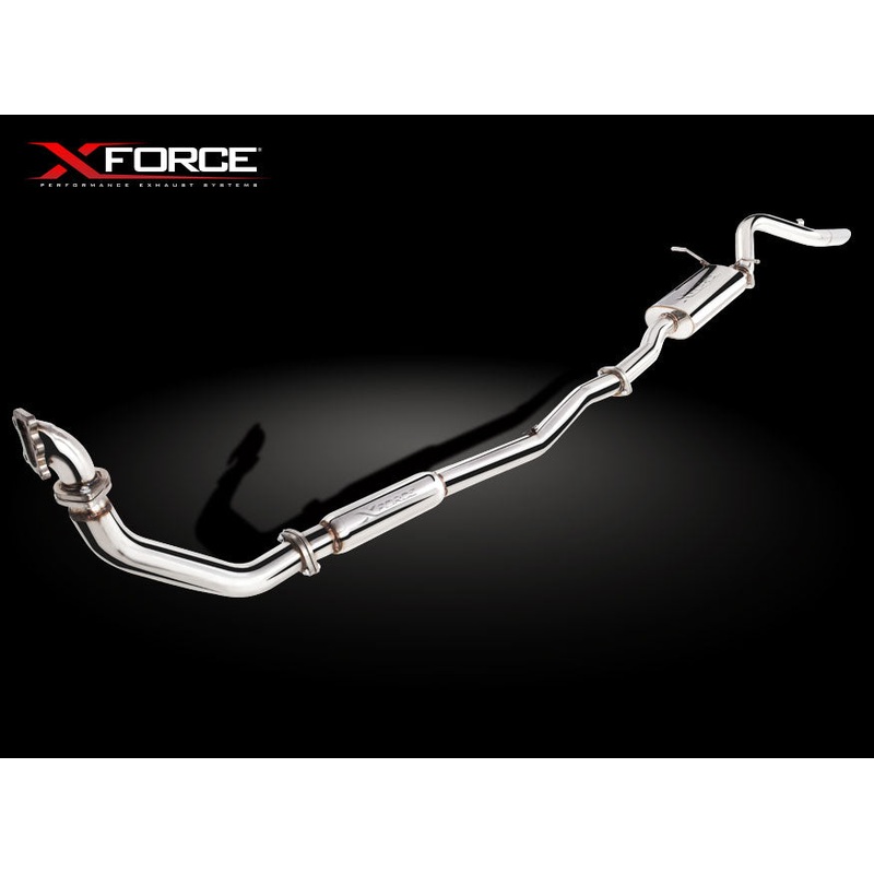 X Force 3″ Turbo Back Exhaust With Cat Nissan Navara D22 3L TD 1997-2009