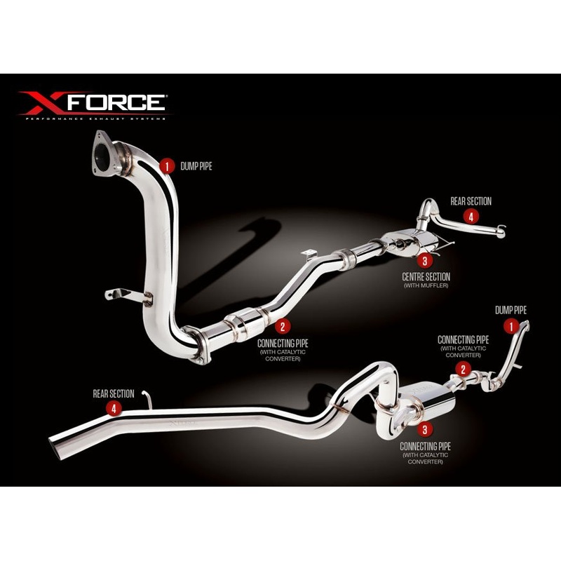 X Force 3″ Turbo Back Stainless Steel Exhaust Nissan Patrol Gu Y61 3L TD Wagon
