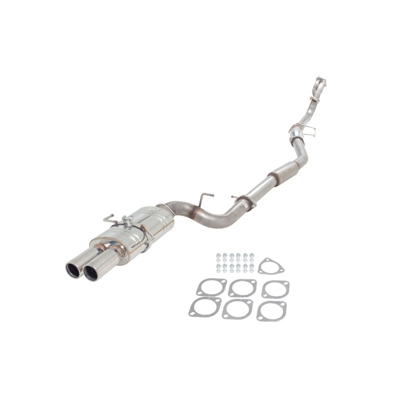 X Force 3″ Turbo Back System Oval Twin Tip Muffler Nissan s14 200sx Series 1 & 2