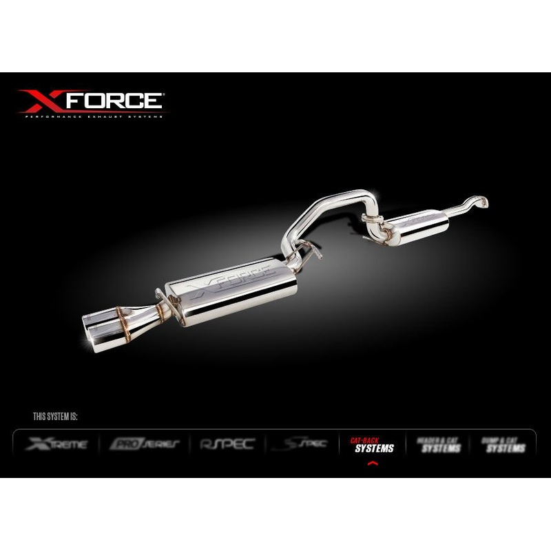 X FORCE FORD FALCON XR6 BA/BF NA 03-07 Cat Back 2.5″ Steel Exhaust