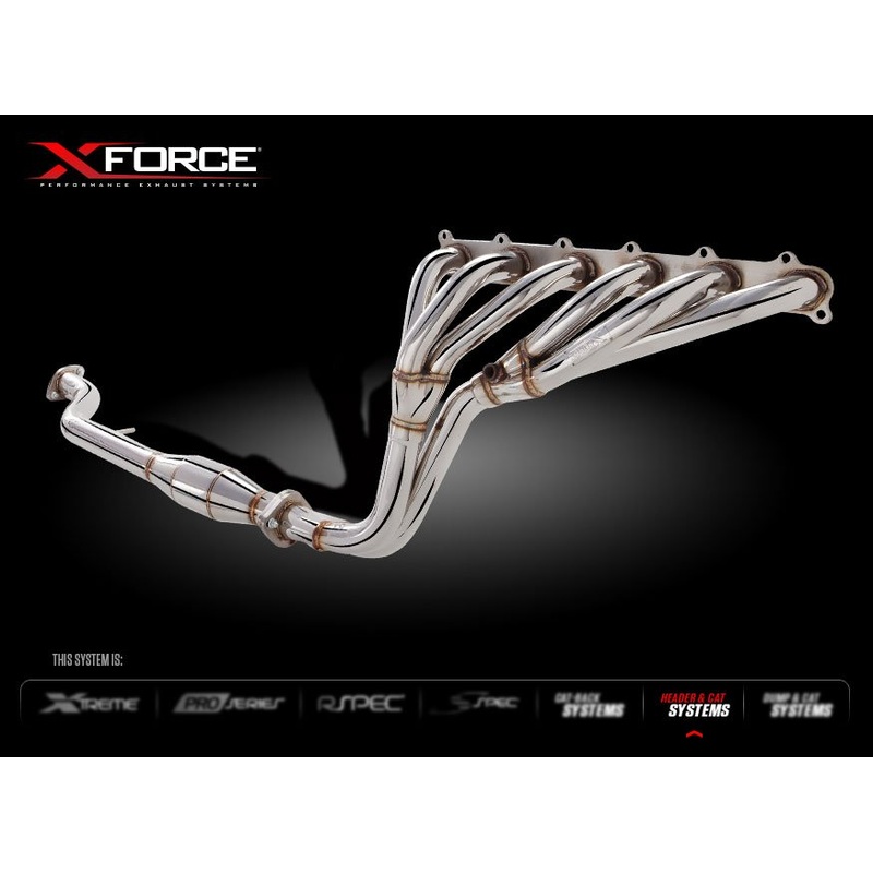 X FORCE FORD FALCON XR6 FG/FGX NA 6cyl UTE 08-16 Stainless Steel Headers