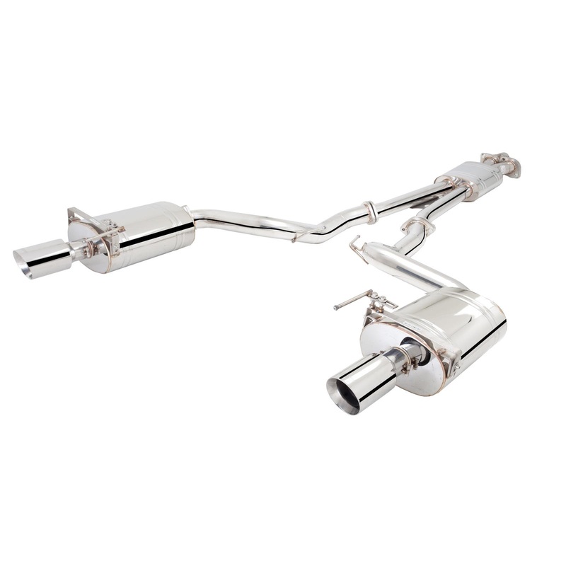 X FORCE FORD Mustang ECOBOOST  15-current Twin 2.5 Cat-Back Stainless Exhaust