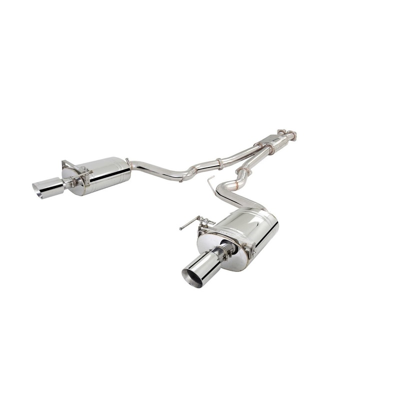 X FORCE FORD MUSTANG GT FASTBACK 5L 15-17 Twin 3 Stainless Cat-Back Exhaust