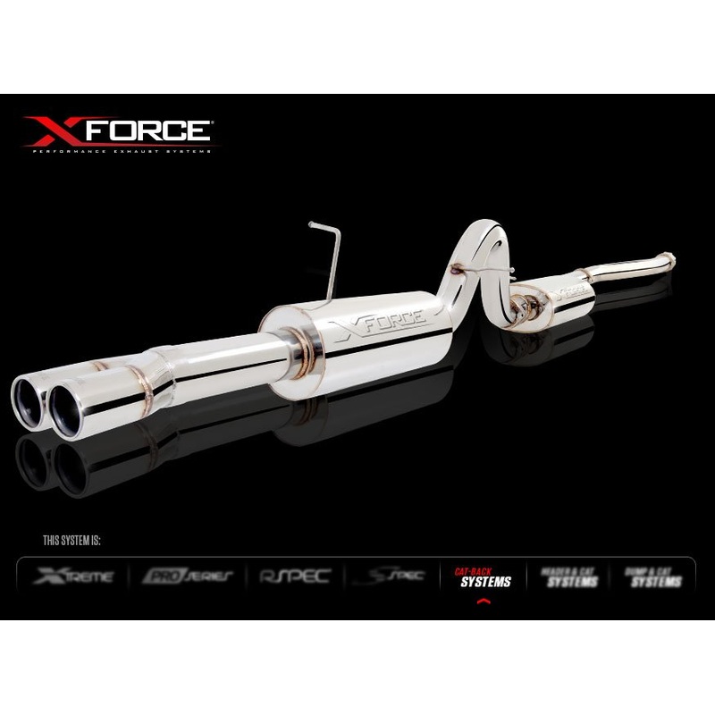 X FORCE FPV F6 BA/BF TURBO UTE 03-07 / 3.5 Stainless Cat Back Exhaust