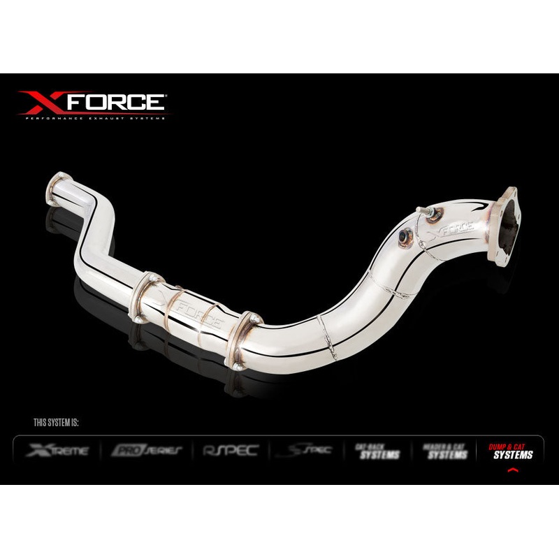 X FORCE FPV F6 BA/BF TURBO UTE 03-07 4″ Dump/Front Pipe With 3.5″ Cat