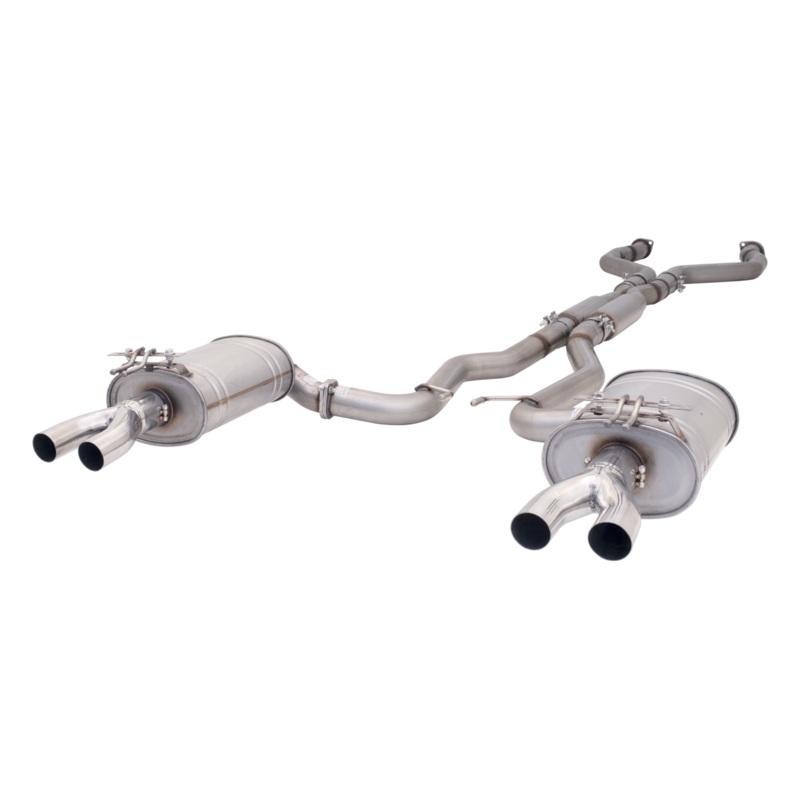 X FORCE HSV CLUBSPORT GEN F Twin 3″ Stainless Cat-Back Exhaust With Twin Hot Dogs