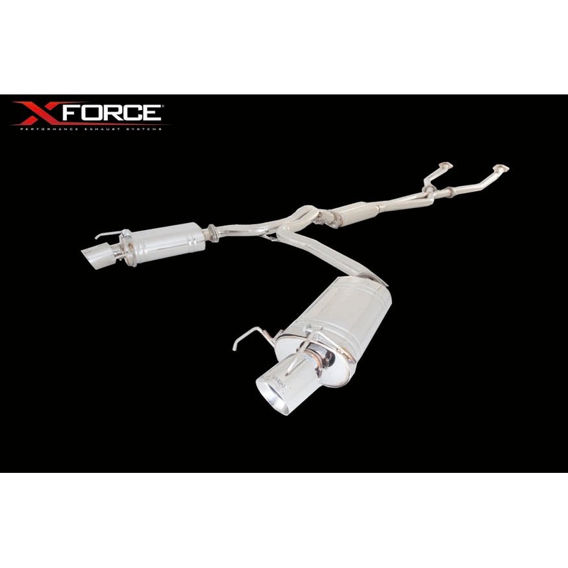 X FORCE LEXUS IS 350 09-13 TWIN 2.25″ CAT-BACK STAINLESS EXHAUST SYSTEM