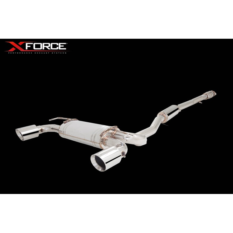 X FORCE Mitsubishi CJ 08-15 RALLIART 3″ Cat Back Stainless Exhaust
