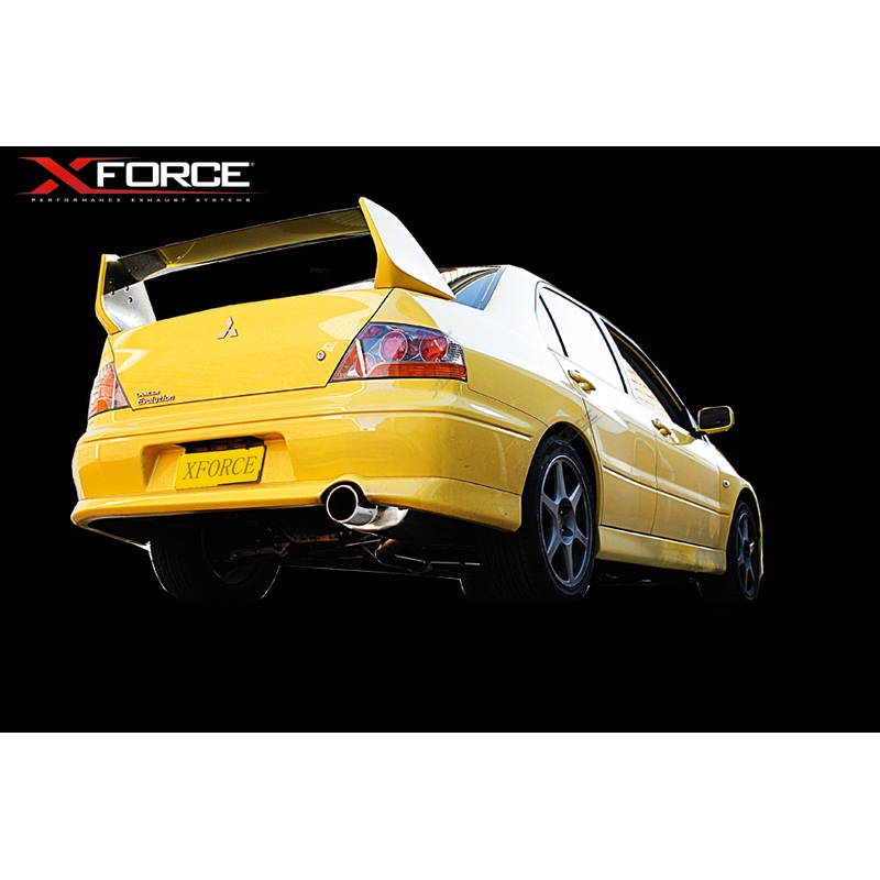 X FORCE MITSUBISHI EVO 7-8-9 01-07 3″ Cat Back Stainless Exhaust