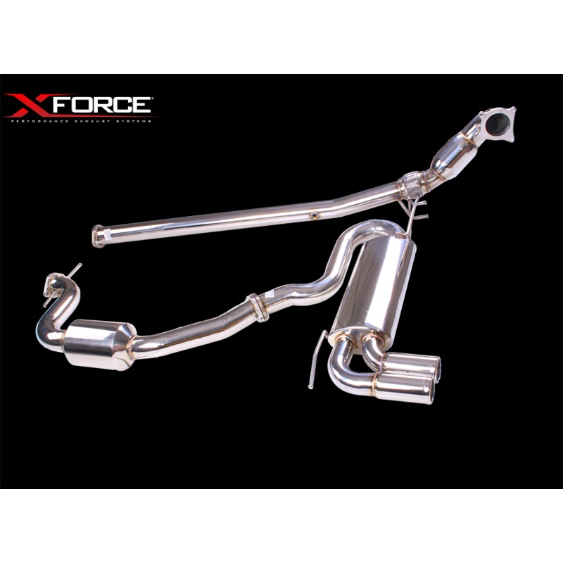 X FORCE VW Golf Gti MK5 05-09 3″ Turbo-back Exhaust with Twin 3 OD Resonated Tips