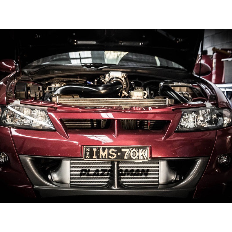 Plazmaman – Air to Air / 4 Inch (100mm) / 530 x 300 x 100 Pro Series Intercooler Raw Conventional End tanks 76mm Push-On Hose Style