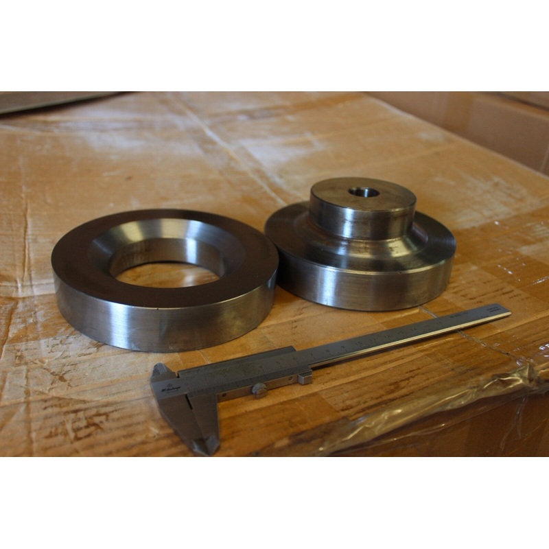 2 PCS TAPER Shape Dimple Die 80mm shaft – 3-1/4″