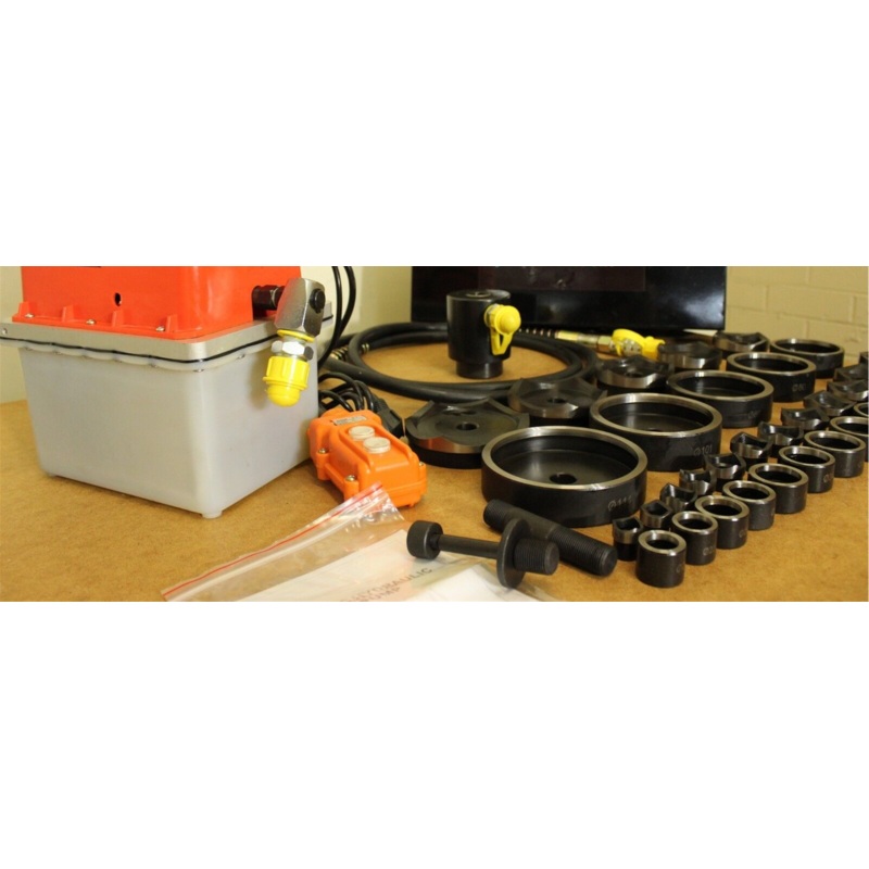 36 Pcs Electric Hydraulic Metal Hole Punch Set. 16 – 114mm cut