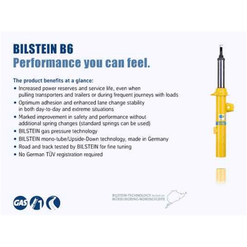 Bilstein B6 16-17 Fiat 500X 4WD Rear Right Suspension Strut Assembly