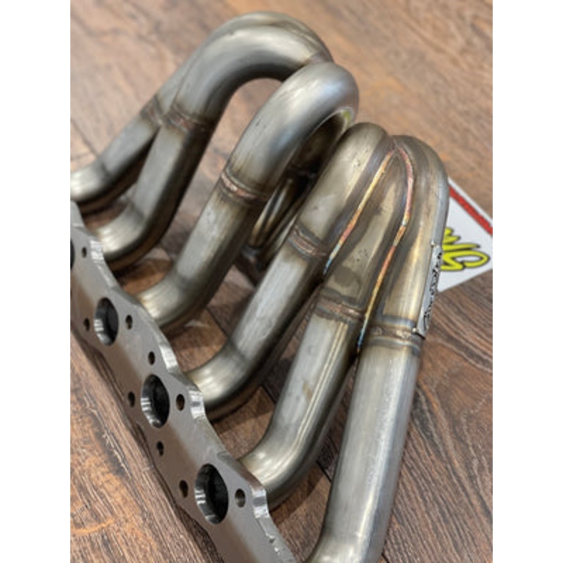 SPEEDTEK=Nissan RB25 GTSR Inspired Twin Scroll Tubular Low Mount Exhaust Manifold T3 Twin Scroll