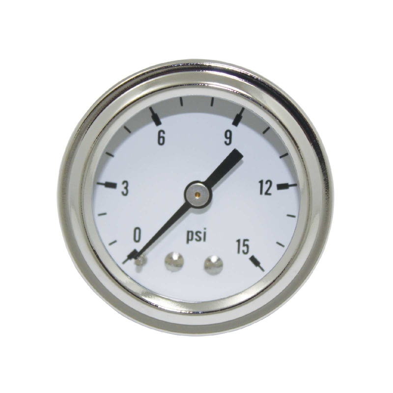 0-15 PSI Dry Fuel Pressure Gauge