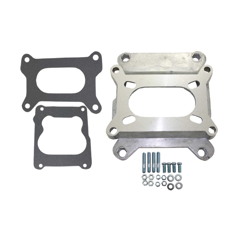 1 1/8″ Aluminum Holley & Rochester 2BBL to Quadrajet 4BBL Adapter Kit