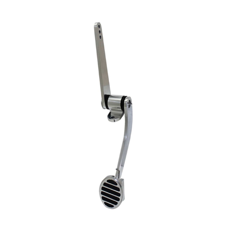 1 5/8″ x 2 3/8″ Firewall Mounted Polished Aluminum Gas Pedal