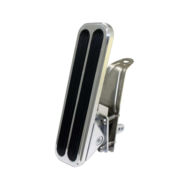 2″ x 7″ Floor Mounted Polished Aluminum Gas Pedal