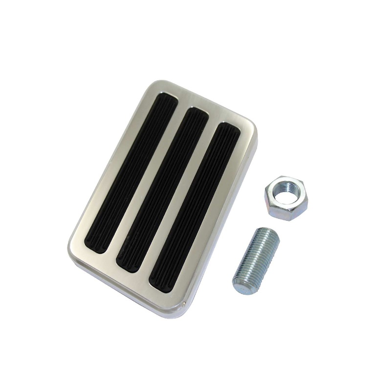 4 1/4″ x 2 1/2″ Polished Aluminum Brake Pedal Pad