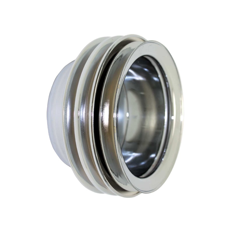 Ford Small Block Double-Groove Chrome Steel Crankshaft Pulley