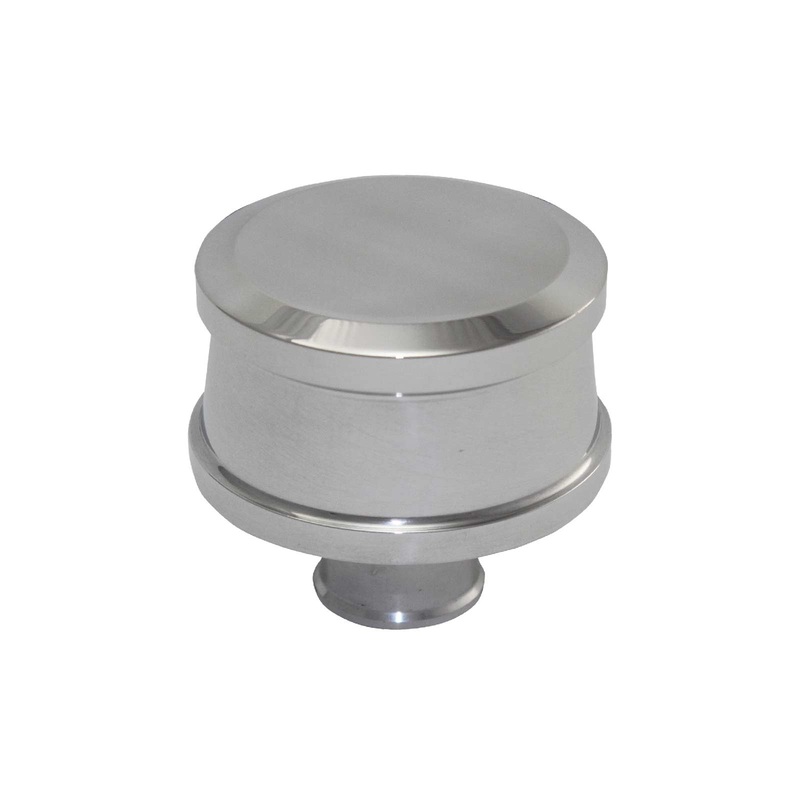 Polished Aluminum Round Push-In Breather
