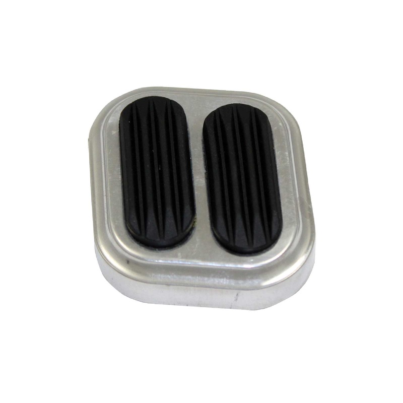Rectangle Polished Aluminum Dimmer Pedal Pad