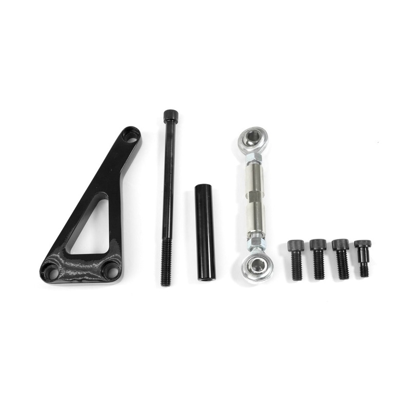 Chevy Small Block Long Water Pump Alternator Bracket – Black
