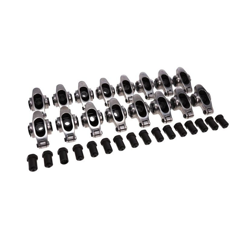 Small Block Chevy Pro Series Stainless Steel Rocker Arms, 1.5 Ratio, 3/8 in. Stud, Needle Bearing Tip